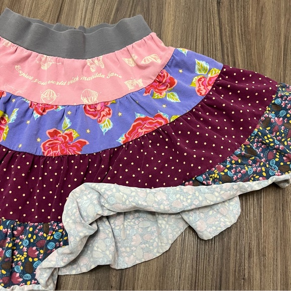 Matilda Jane Girls Sz 2 Paint By Numbers Brushstroke Gentry Tiered Skirt Floral - Picture 5 of 8